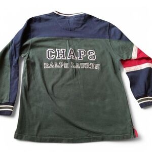 Chaps Kids Long Sleeve Shirt - Green, Blue, and Red